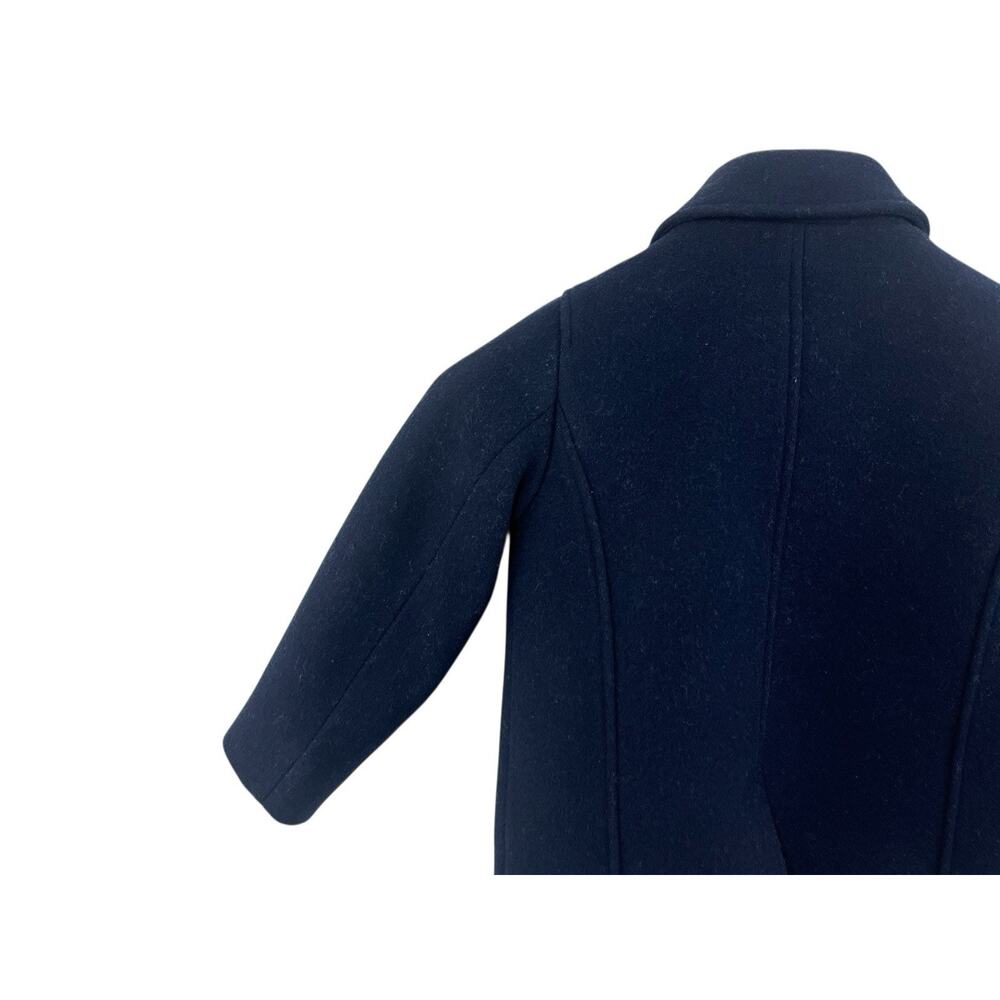 Jcrew Crewcuts Boys Navy Blue Peacoat Size 3 Wool Blend Preppy Kids Girls - Picture 4 of 9